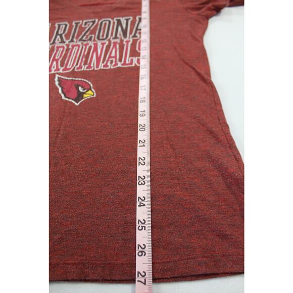 Arizona Cardinals NFL Womens Team Apparel Red V Neck T Shirt Size Large - Picture 7 of 7
